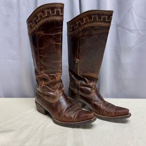 Ariat Brown Leather Western Boots